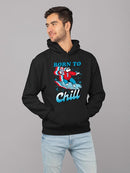 Officially Licensed ICEE Born To Chill - Surfing Polar-Bear Graphic Men's Hoodie