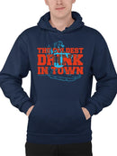 Officially Licensed ICEE Bold Chill Bear - 'Coldest Drink In Town' Graphic  Men's Hoodie