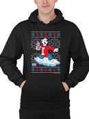 Officially Licensed ICEE Snowy Frosty Vibes - Holiday Bear Graphic Men's Hoodie