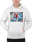 Officially Licensed ICEE Surfing Bear - Arctic Wave Chill Graphic Men's Hoodie
