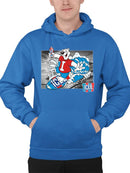 Officially Licensed ICEE Surfing Bear - Arctic Wave Chill Graphic Men's Hoodie