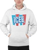 Officially Licensed ICEE Frosty Refresh Retro Graphic Men's Hoodie