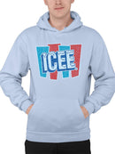 Officially Licensed ICEE Frosty Refresh Retro Graphic Men's Hoodie