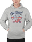Officially Licensed ICEE Patriotic Retro Bear Slush Graphic Men's Hoodie