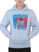 Officially Licensed ICEE Chillin' Trendy Drink - Retro Beverage Graphic  Men's Hoodie