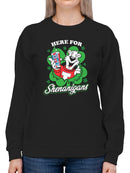 Officially Licensed ICEE Here For Shenanigans - St. Patrick's Day Women's Sweatshirt