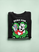 Officially Licensed ICEE Here For Shenanigans - St. Patrick's Day Women's Sweatshirt