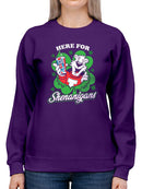 Officially Licensed ICEE Here For Shenanigans - St. Patrick's Day Women's Sweatshirt