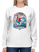 Officially Licensed ICEE Surfing Wave Vibes - Cool Graphic Women's Sweatshirt