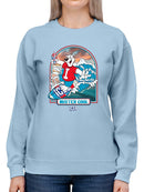Officially Licensed ICEE Surfing Wave Vibes - Cool Graphic Women's Sweatshirt