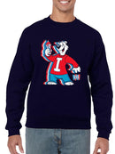Officially Licensed ICEE Chill Polar-Bear Graphic - Fun Retro Style Men's Sweatshirt