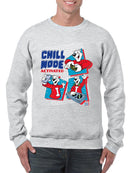 Officially Licensed ICEE Chill Mode Activated - Fun Polar-Bear Graphic Men's Sweatshirt