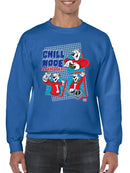 Officially Licensed ICEE Chill Mode Activated - Fun Polar-Bear Graphic Men's Sweatshirt