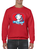 Officially Licensed ICEE Born To Chill Heart - Cozy Polar-Bear Graphic Men's Sweatshirt