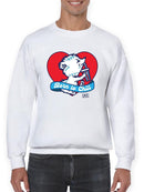 Officially Licensed ICEE Born To Chill Heart - Cozy Polar-Bear Graphic Men's Sweatshirt