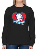 Officially Licensed ICEE Born To Chill Heart - Cozy Polar-Bear Graphic Women's Sweatshirt