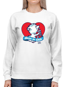 Officially Licensed ICEE Born To Chill Heart - Cozy Polar-Bear Graphic Women's Sweatshirt