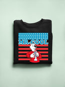 Officially Licensed ICEE Mr. Cool Patriotic Polar-Bear Chill Graphic Men's Sweatshirt