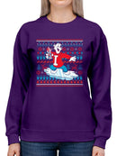 Officially Licensed ICEE Polar-Bear Holiday Sweater - Festive Vibes Women's Sweatshirt
