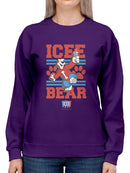 Officially Licensed ICEE Bear Paws - Cool And Bold Vintage Style Women's Sweatshirt