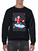 Officially Licensed ICEE Snowy Cool Vibes - Bear Snowboarding Graphic Men's Sweatshirt