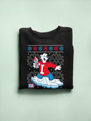 Officially Licensed ICEE Snowy Cool Vibes - Bear Snowboarding Graphic Women's Sweatshirt