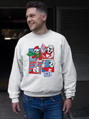 Officially Licensed ICEE Winter Chill Fun - Bear Seasonal Collage Men's Sweatshirt
