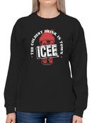 Officially Licensed ICEE Frosty Wave Delight - Coldest Drink Town Graphic Women's Sweatshirt
