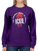 Officially Licensed ICEE Frosty Wave Delight - Coldest Drink Town Graphic Women's Sweatshirt
