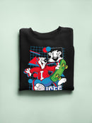 Officially Licensed ICEE Skate Frost Rider Style - Fun Graphic Bear Men's Sweatshirt