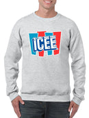 Officially Licensed ICEE Frosty Refresh Retro Graphic Men's Sweatshirt