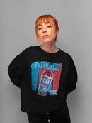 Officially Licensed ICEE Chillin' Trendy Drink - Retro Beverage Graphic Women's Sweatshirt