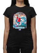 Officially Licensed ICEE Surfing Wave Vibes - Cool Graphic Women's T-shirt