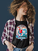 Officially Licensed ICEE Surfing Wave Vibes - Cool Graphic Women's T-shirt