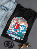 Officially Licensed ICEE Surfing Wave Vibes - Cool Graphic Women's T-shirt