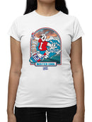 Officially Licensed ICEE Surfing Wave Vibes - Cool Graphic Women's T-shirt