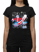 Officially Licensed ICEE Snowy Cool Vibes - Bear Snowboarding Graphic Women's T-shirt