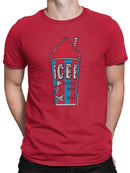 Officially Licensed ICEE Classic Cup - Retro 'Coldest Drink In Town' Graphic Men's T-shirt