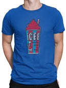 Officially Licensed ICEE Classic Cup - Retro 'Coldest Drink In Town' Graphic Men's T-shirt