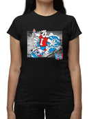Officially Licensed ICEE Surfing Cool Bear - Arctic Wave Chill Graphic Women's T-shirt
