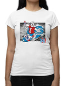 Officially Licensed ICEE Surfing Cool Bear - Arctic Wave Chill Graphic Women's T-shirt