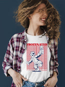 Officially Licensed ICEE Frozenated Bear Retro Tee - Cool Slush Dance Graphic Women's T-shirt