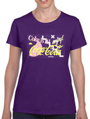 Officially Licensed Coca-Cola Coke Is It! Enjoy Retro Graphic Women's T-shirt