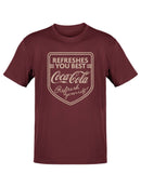 Officially Licensed Coca-Cola Coke Refreshes You Best Vintage Shield Graphic Women's T-shirt