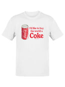Officially Licensed Coca-Cola Buy the World a Coke Graphic Women's T-shirt