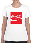 Officially Licensed Coca-Cola Classic Enjoy Logo  Women's T-shirt
