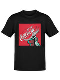 Officially Licensed Coca-Cola Classic Cap Pop Graphic Men's T-shirt