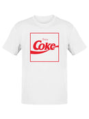 Officially Licensed Coca-Cola Enjoy Coke Classic Logo Graphic Men's T-shirt