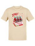 Officially Licensed Coca-Cola Classic Six-Pack Vintage Graphic Art Men's T-shirt