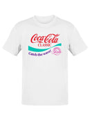 Officially Licensed Coca-Cola Classic Catch the Wave Retro Men's T-shirt